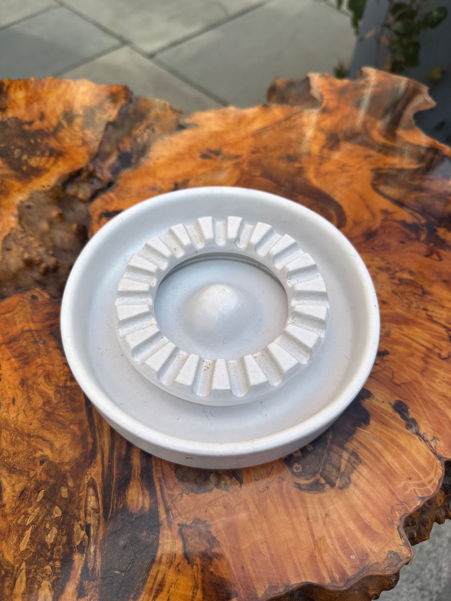 60s Benninton Potters White Ashtray