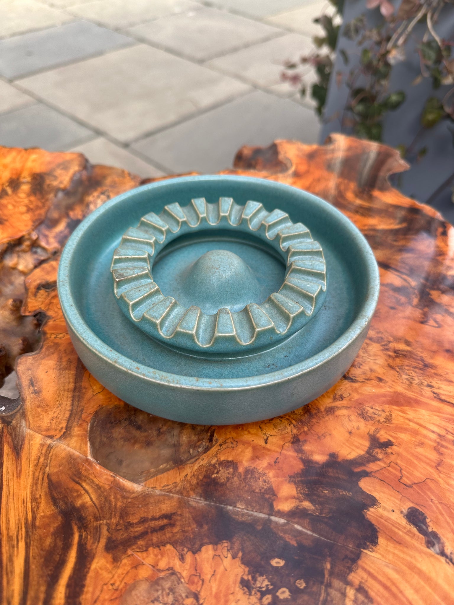 60s Benninton Potters Teal Ashtray