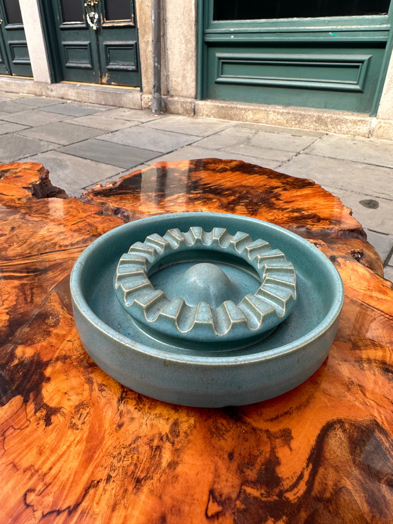 60s Benninton Potters Teal Ashtray